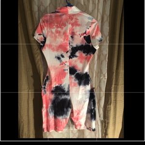 Tie dye pink/black